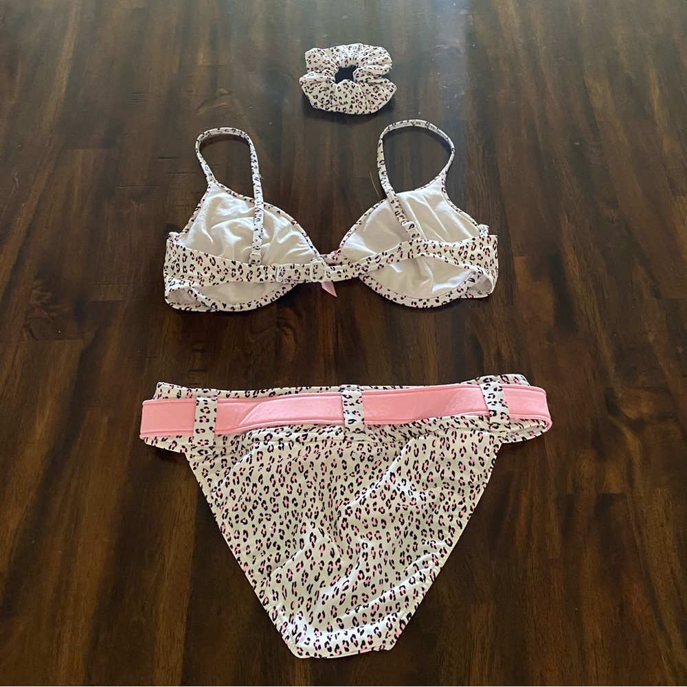 VENUS Pink Leopard Bikini Belted Set - Picture 2 of 7